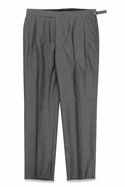 Mens UK Size 40L Torre Cerimonia Classic Fit Dress Pants Grey Trousers