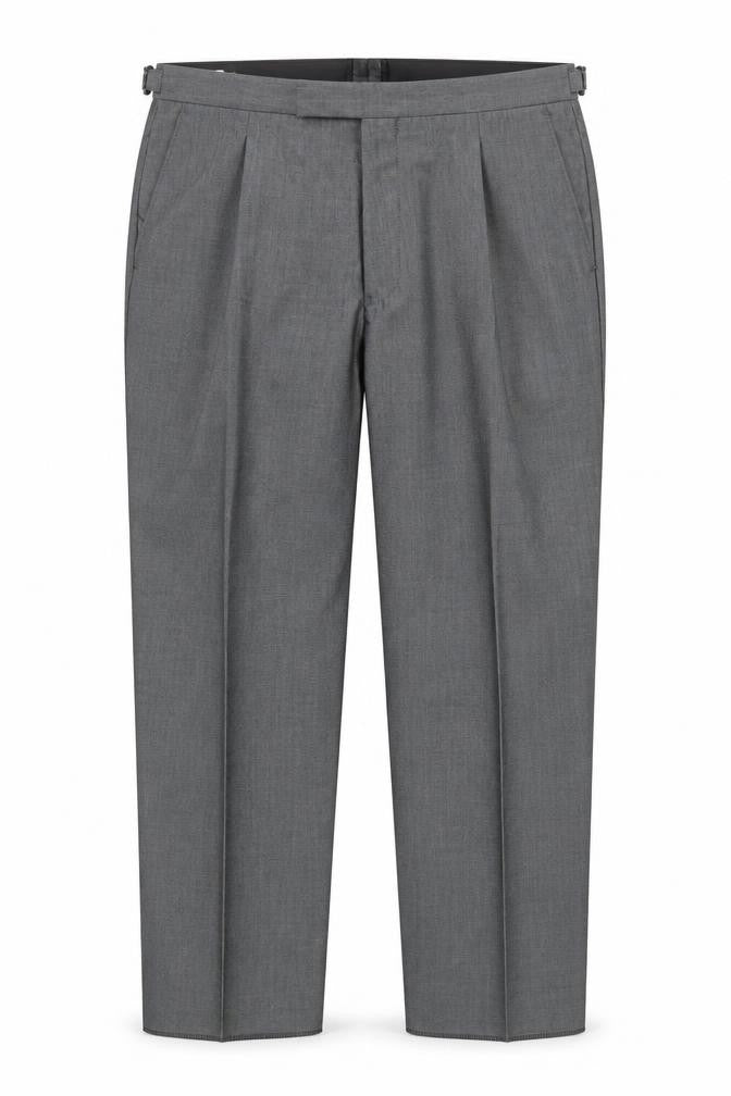 Mens UK Size L Torre Classic Fit Dress Pants Grey Trousers