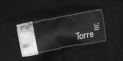 Mens UK Size L Torre Classic Fit Dress Pants Grey Trousers