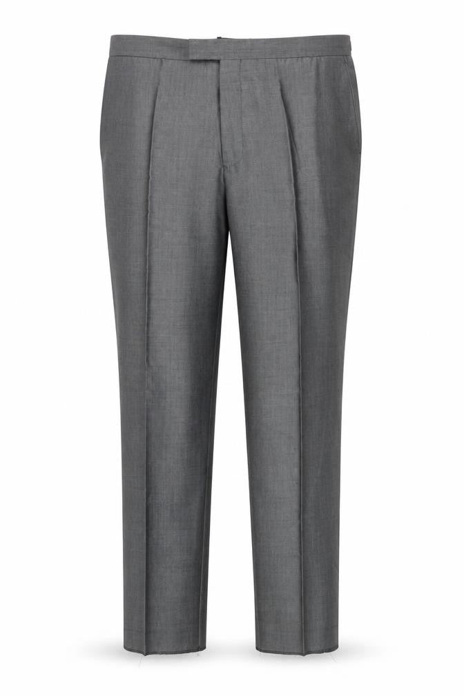 Mens UK Size 40S Torre Regular Fit Dress Pants Grey Trousers