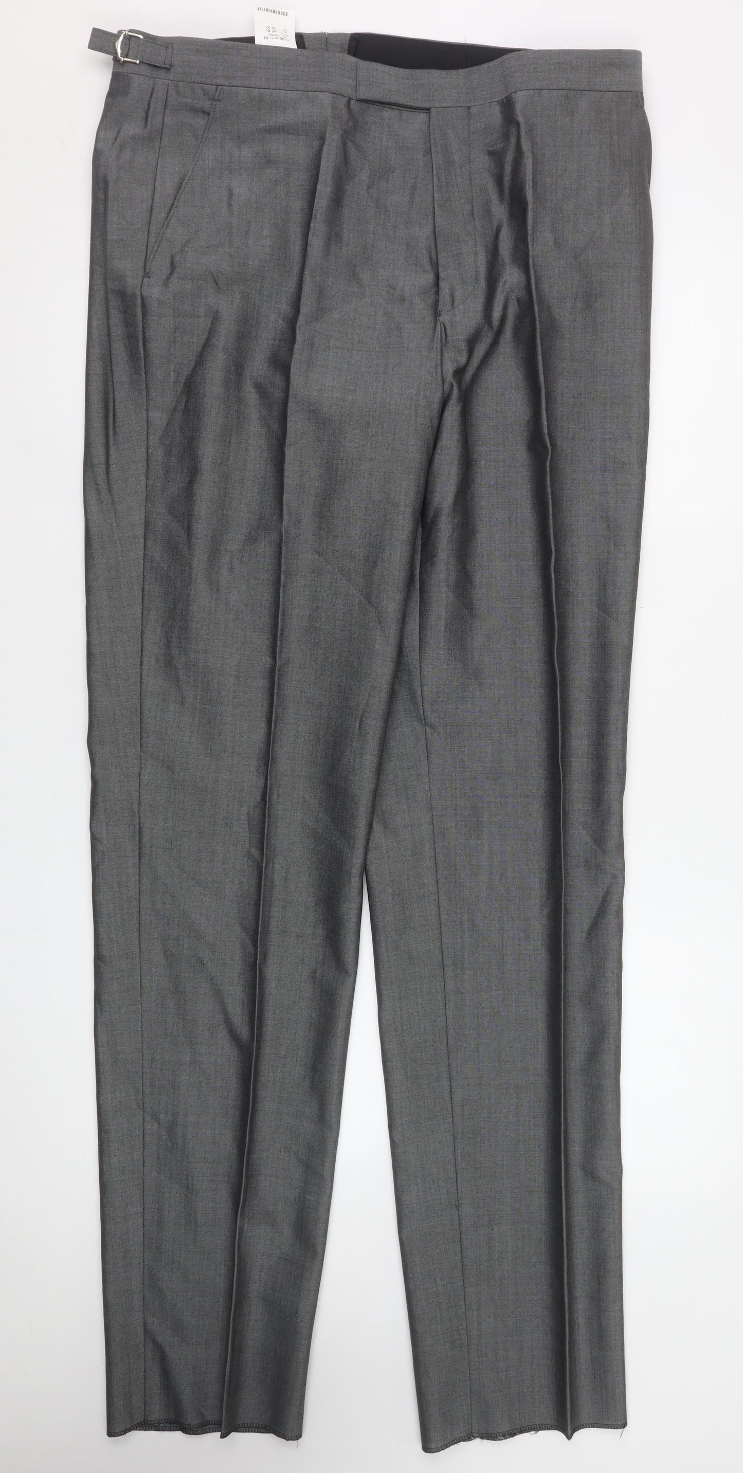 Mens UK Size XL Torre Regular Fit Dress Pants Grey Trousers