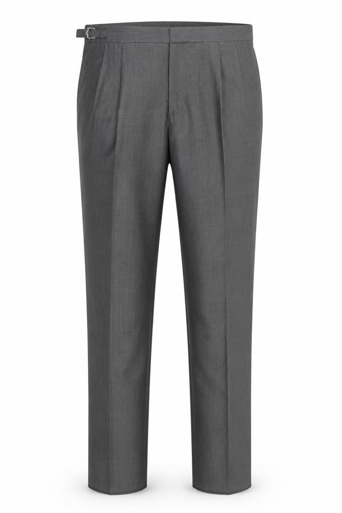 Mens UK Size XL Torre Regular Fit Dress Pants Grey Trousers