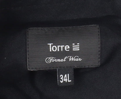 Torre Formal Wear Men's Grey 34L Pleated Dress Trousers