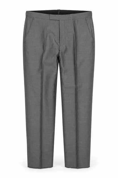 Mens UK Size L Torre Regular Fit Dress Pants Grey Trousers
