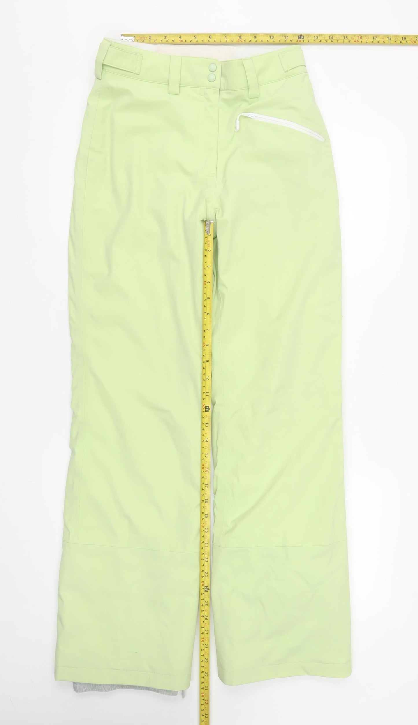 Womens UK Size 10 Sun Valley Regular Fit Snow Pants Green Trousers