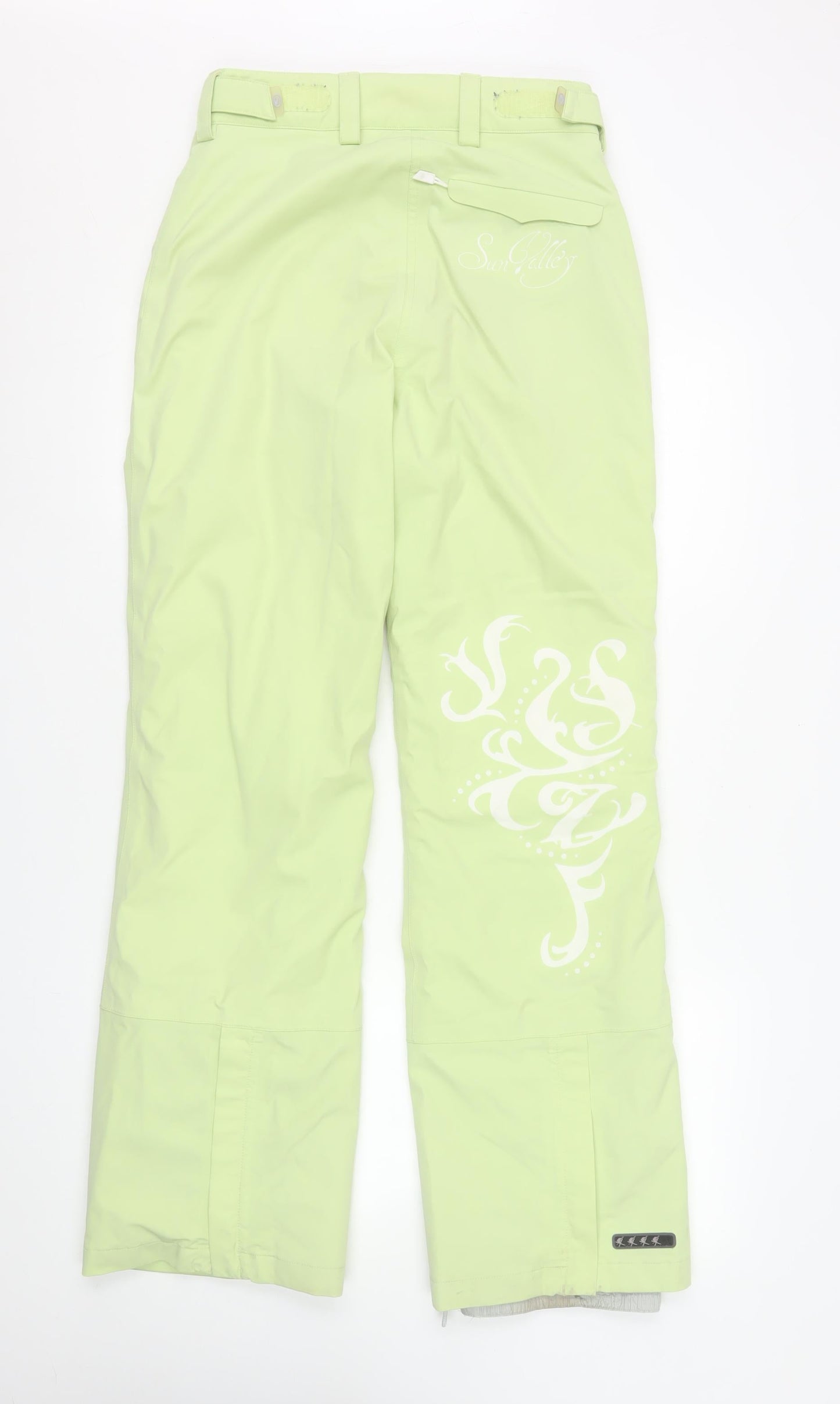 Womens UK Size 10 Sun Valley Regular Fit Snow Pants Green Trousers