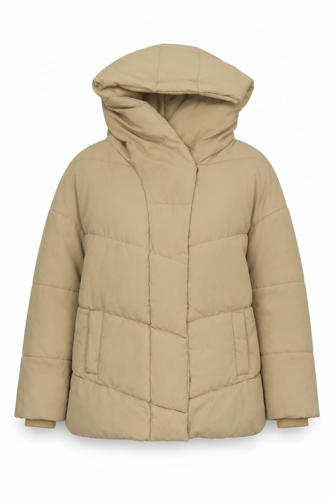 Womens UK Size L Noisy may Beige Puffer Jacket