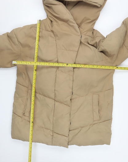 Womens UK Size L Noisy may Beige Puffer Jacket