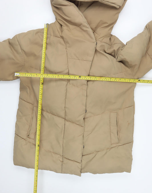 Womens UK Size L Noisy may Beige Puffer Jacket