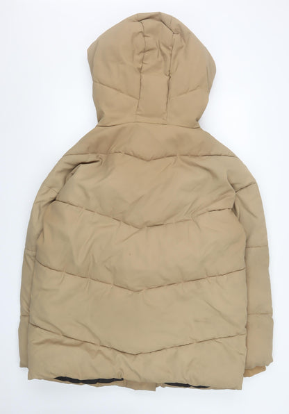 Womens UK Size L Noisy may Beige Puffer Jacket