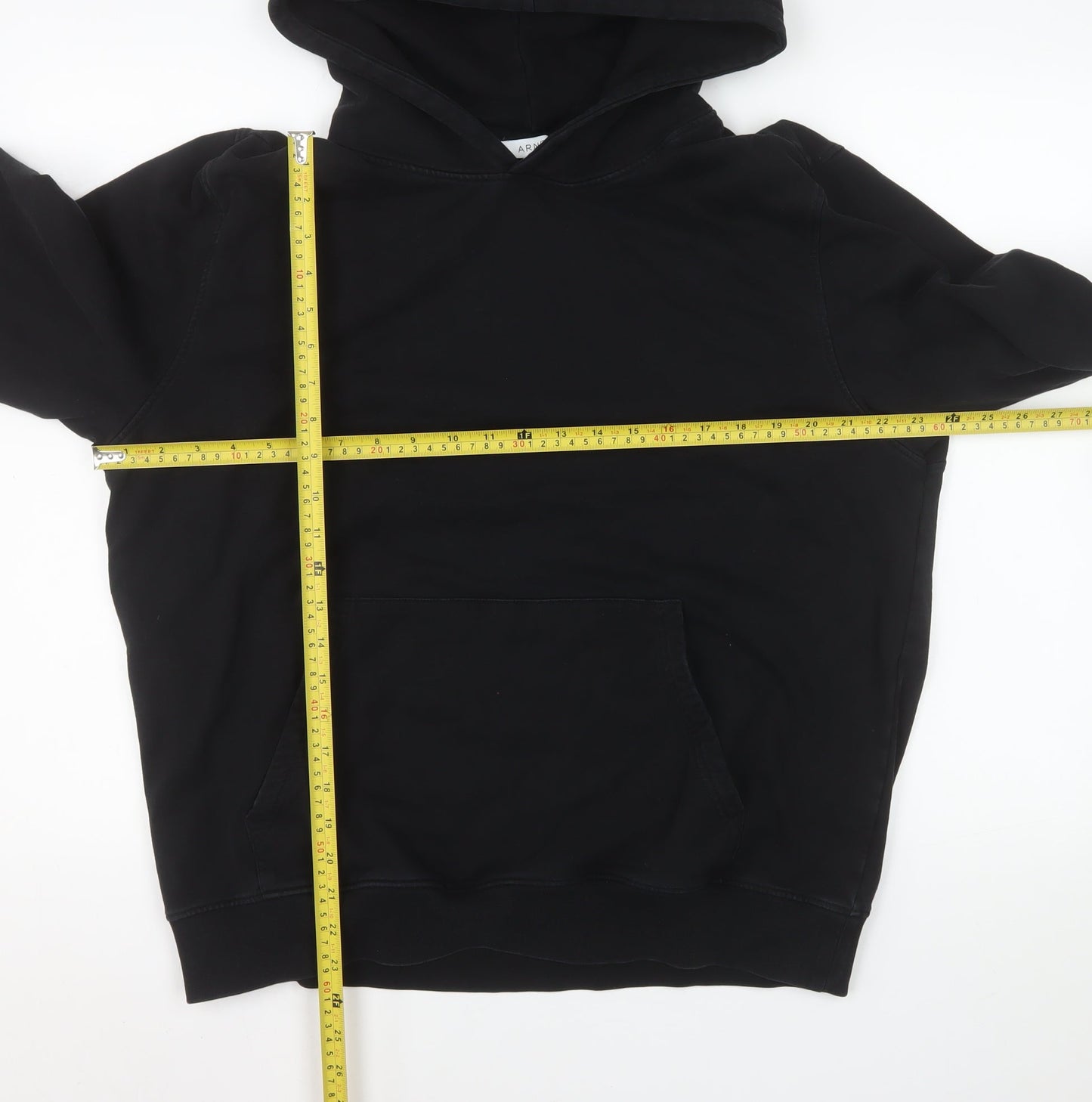 Womens UK Size XL Arne Black Pullover Hoodie