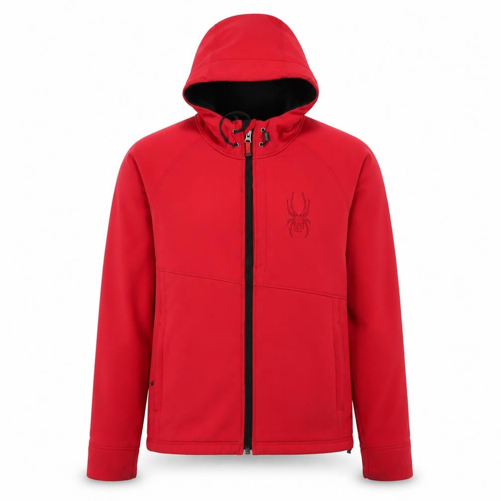 Mens UK Size S Spyder Red Soft Shell