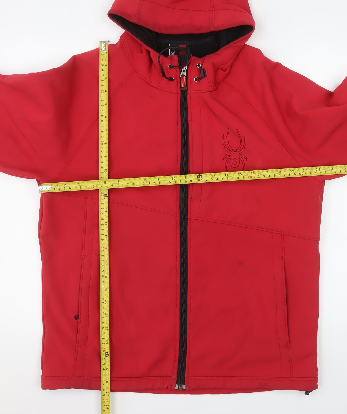 Mens UK Size S Spyder Red Soft Shell