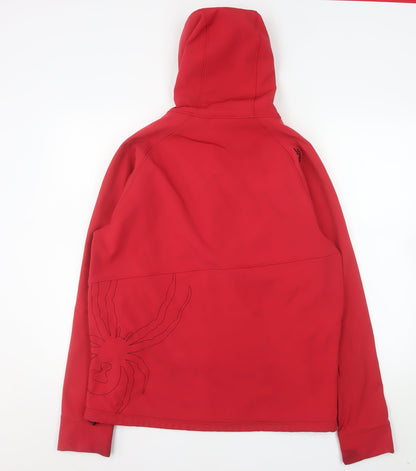 Mens UK Size S Spyder Red Soft Shell