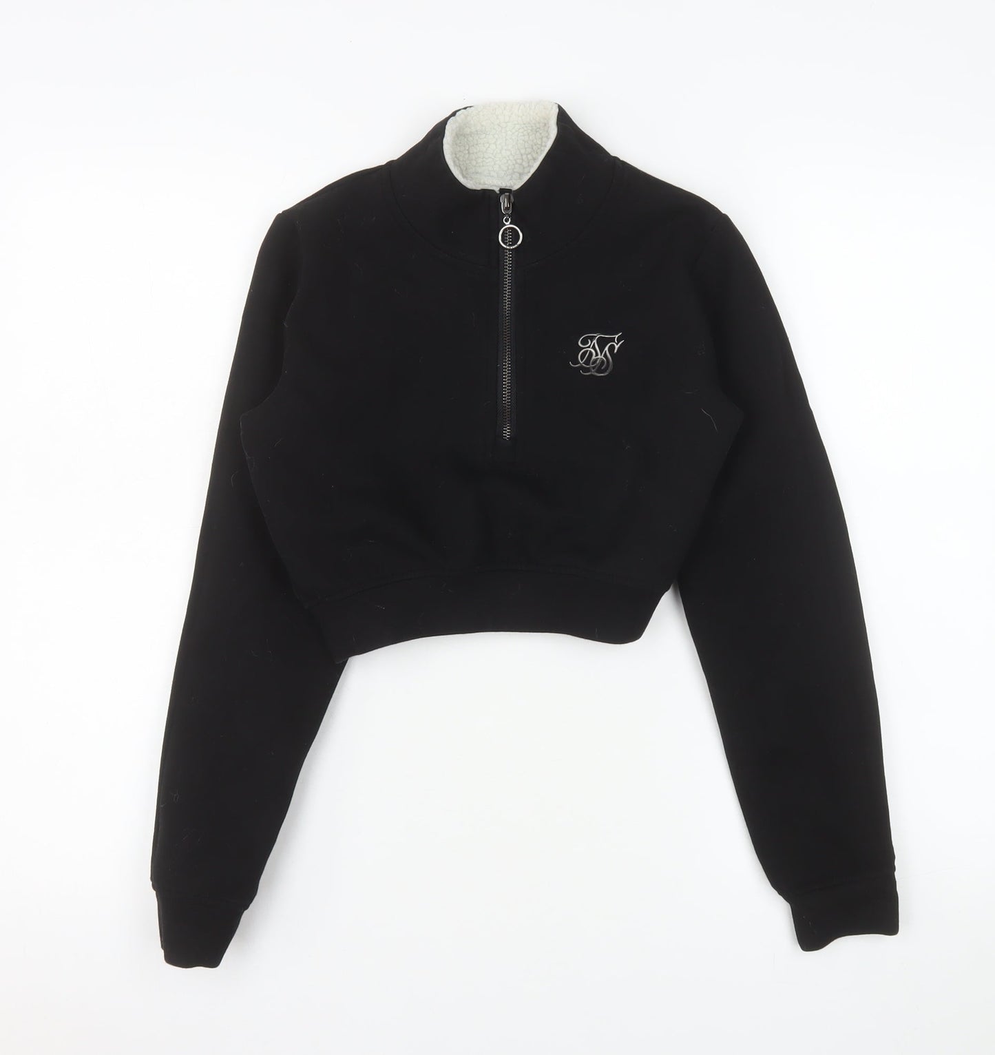 Womens UK Size 6 SikSilk Black Pullover Sweatshirt