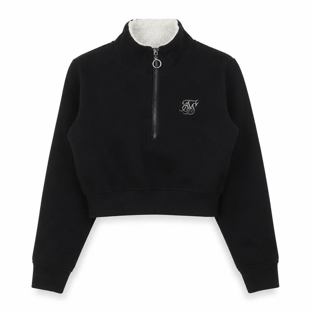 Womens UK Size 6 SikSilk Black Pullover Sweatshirt