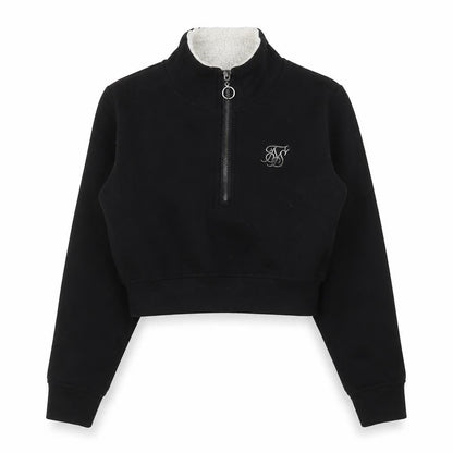 Womens UK Size 6 SikSilk Black Pullover Sweatshirt