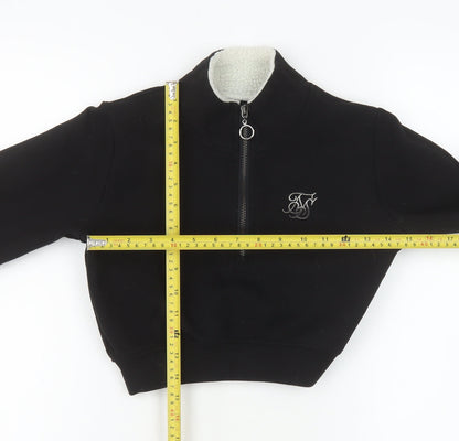 Womens UK Size 6 SikSilk Black Pullover Sweatshirt