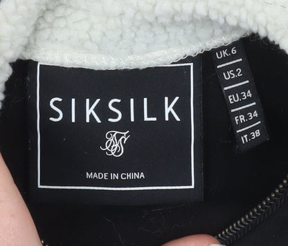 Womens UK Size 6 SikSilk Black Pullover Sweatshirt