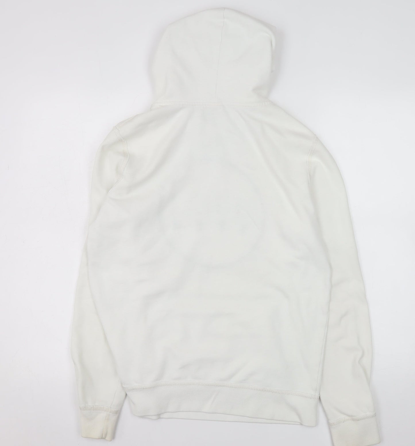 Womens UK Size S Hollister White Pullover Hoodie