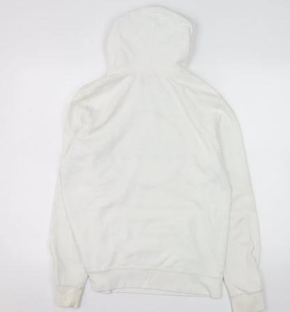 Womens UK Size S Hollister White Pullover Hoodie
