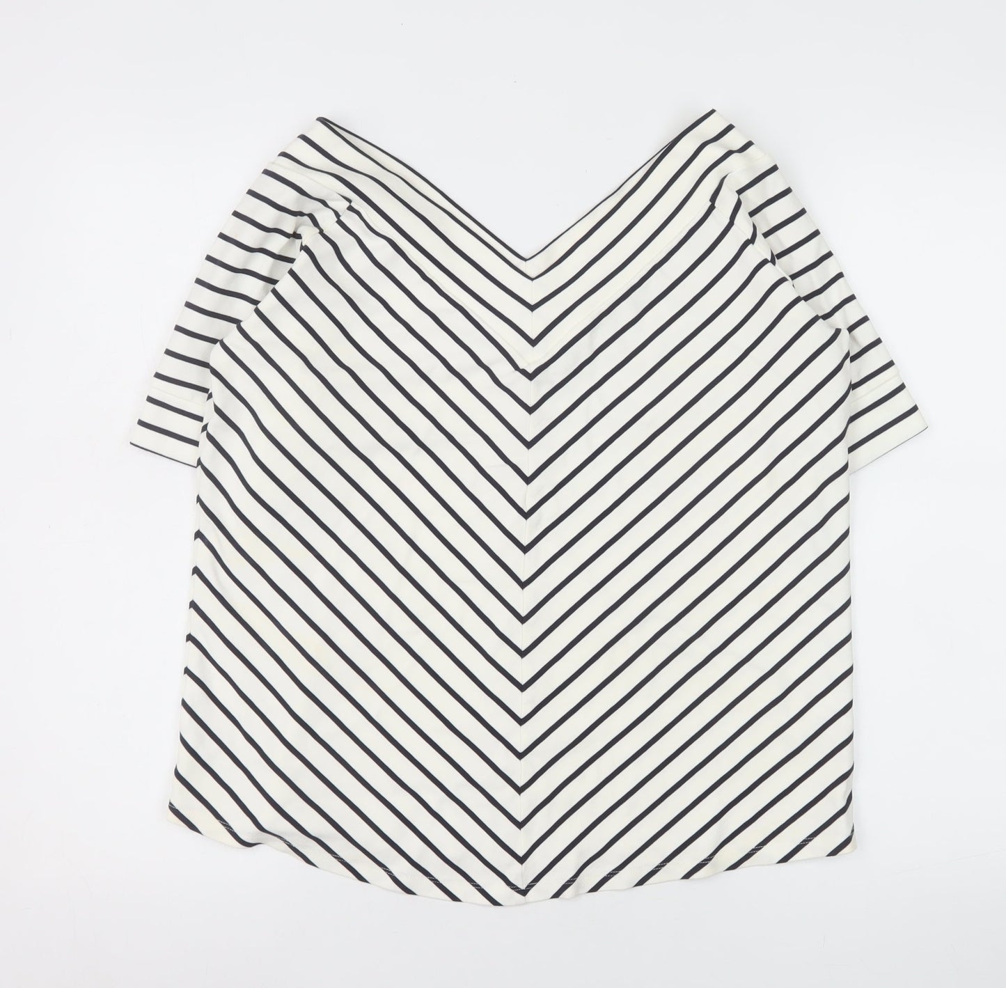Womens UK Size 20 Jasper Conran White Basic T-Shirt