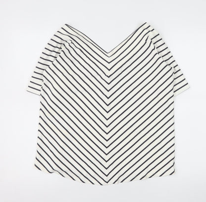 Womens UK Size 20 Jasper Conran White Basic T-Shirt