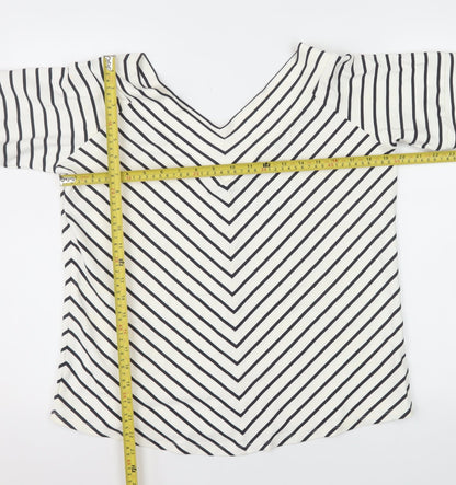 Womens UK Size 20 Jasper Conran White Basic T-Shirt