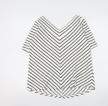 Womens UK Size 20 Jasper Conran White Basic T-Shirt