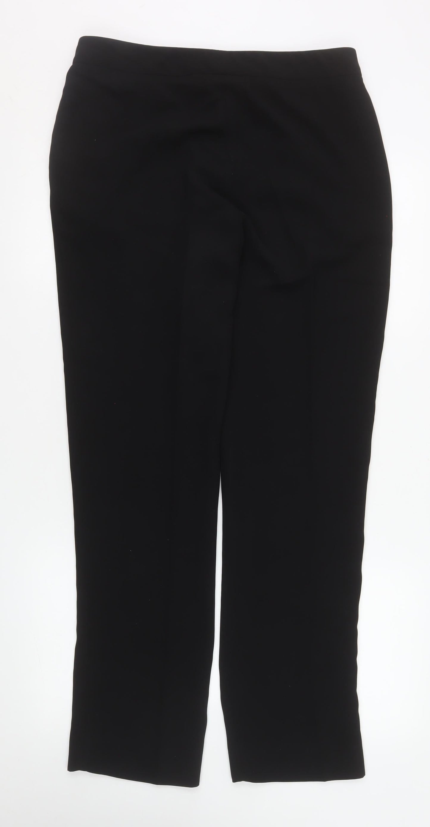Womens UK Size 12 Skopes Regular Fit Dress Pants Black Trousers
