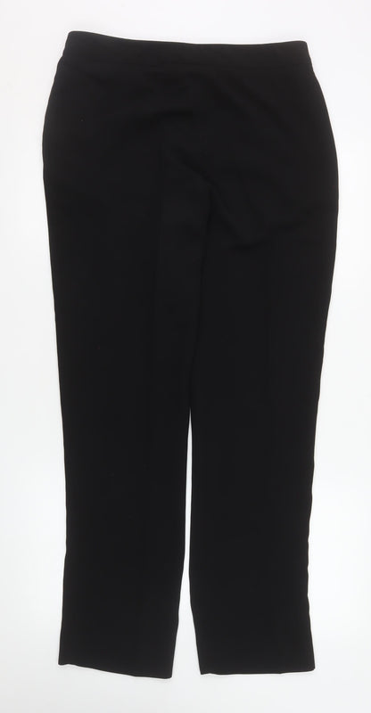 Womens UK Size 12 Skopes Regular Fit Dress Pants Black Trousers