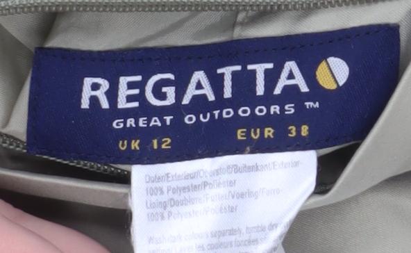 Womens UK Size 12 Regatta Beige Windbreaker Coat