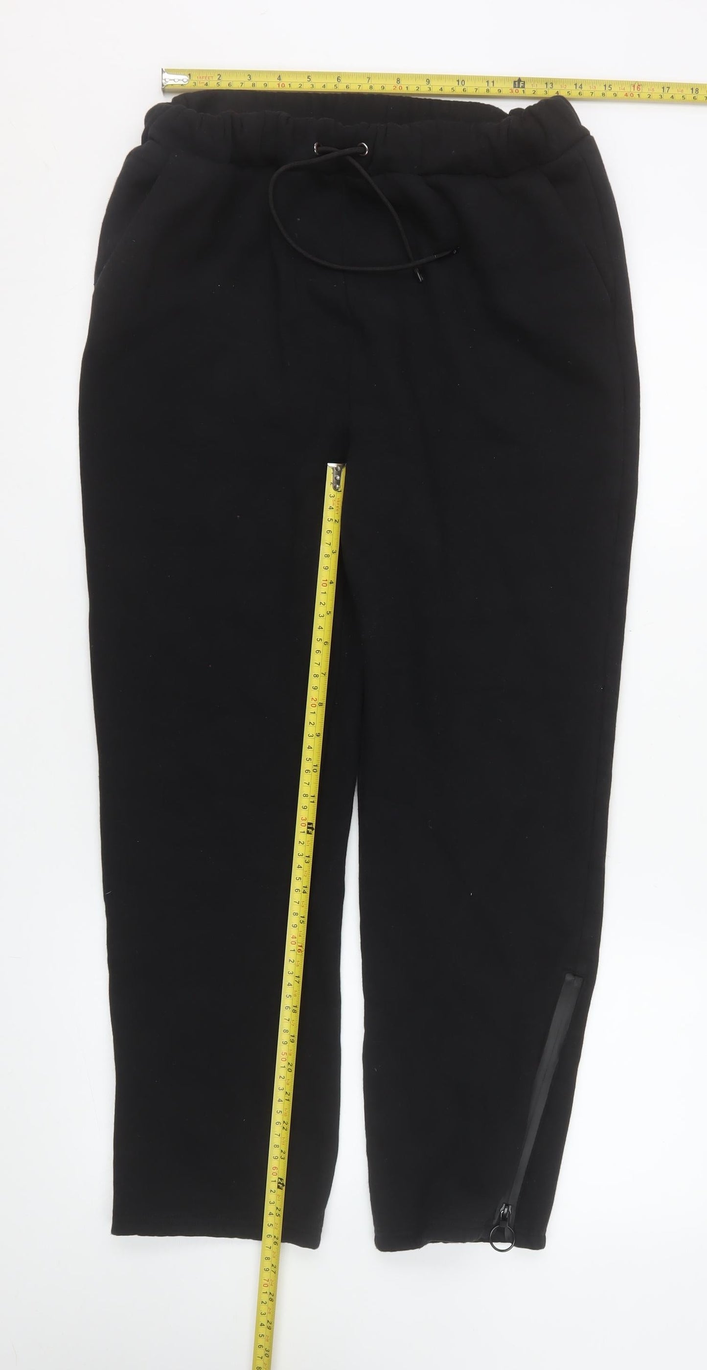 Sophlyine Womens Black Jogger Sweatpants L Cotton Blend Comfy Activewear Trousers