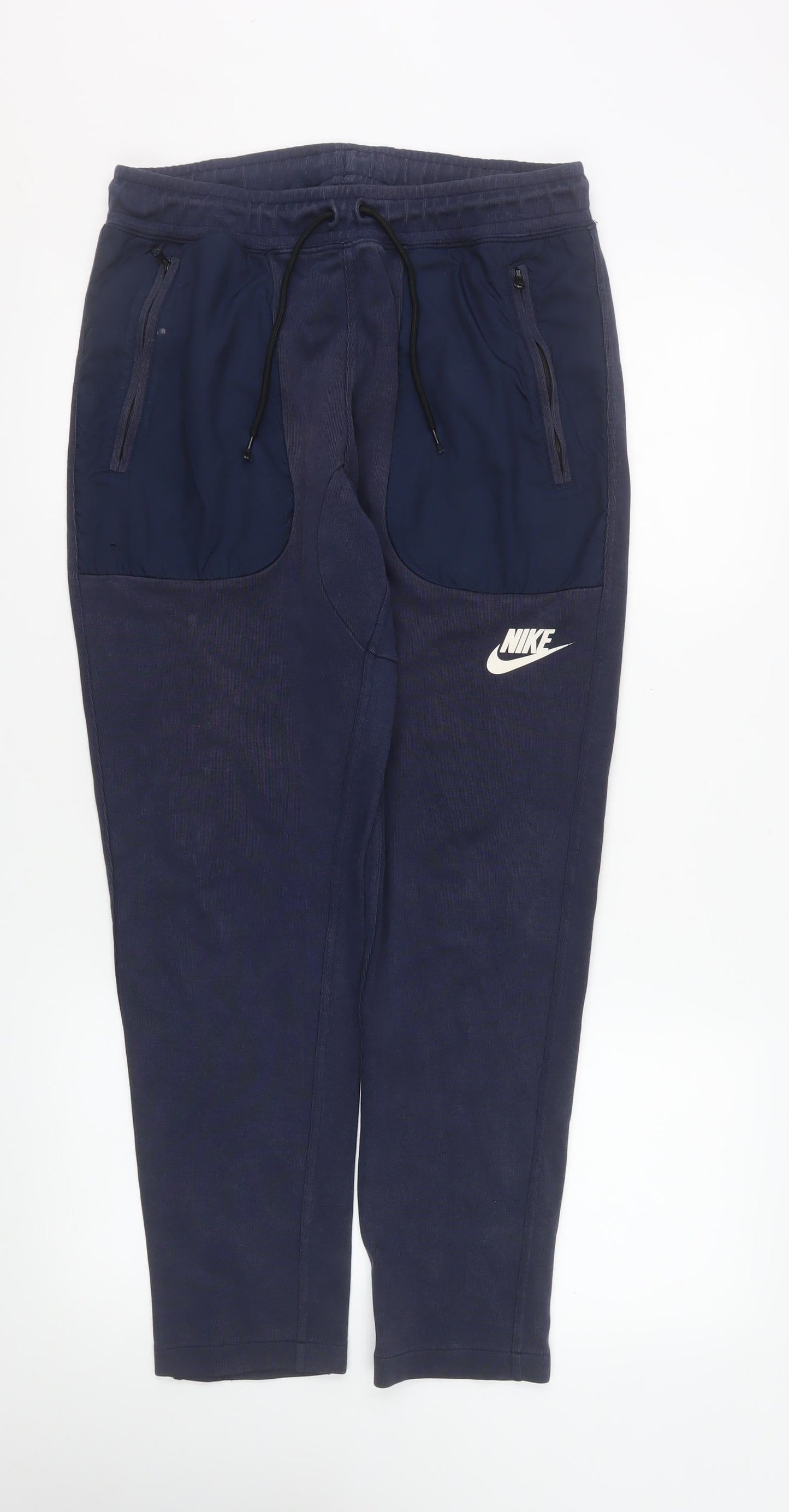 Mens UK Size M Nike Regular Fit Jogger Blue Trousers