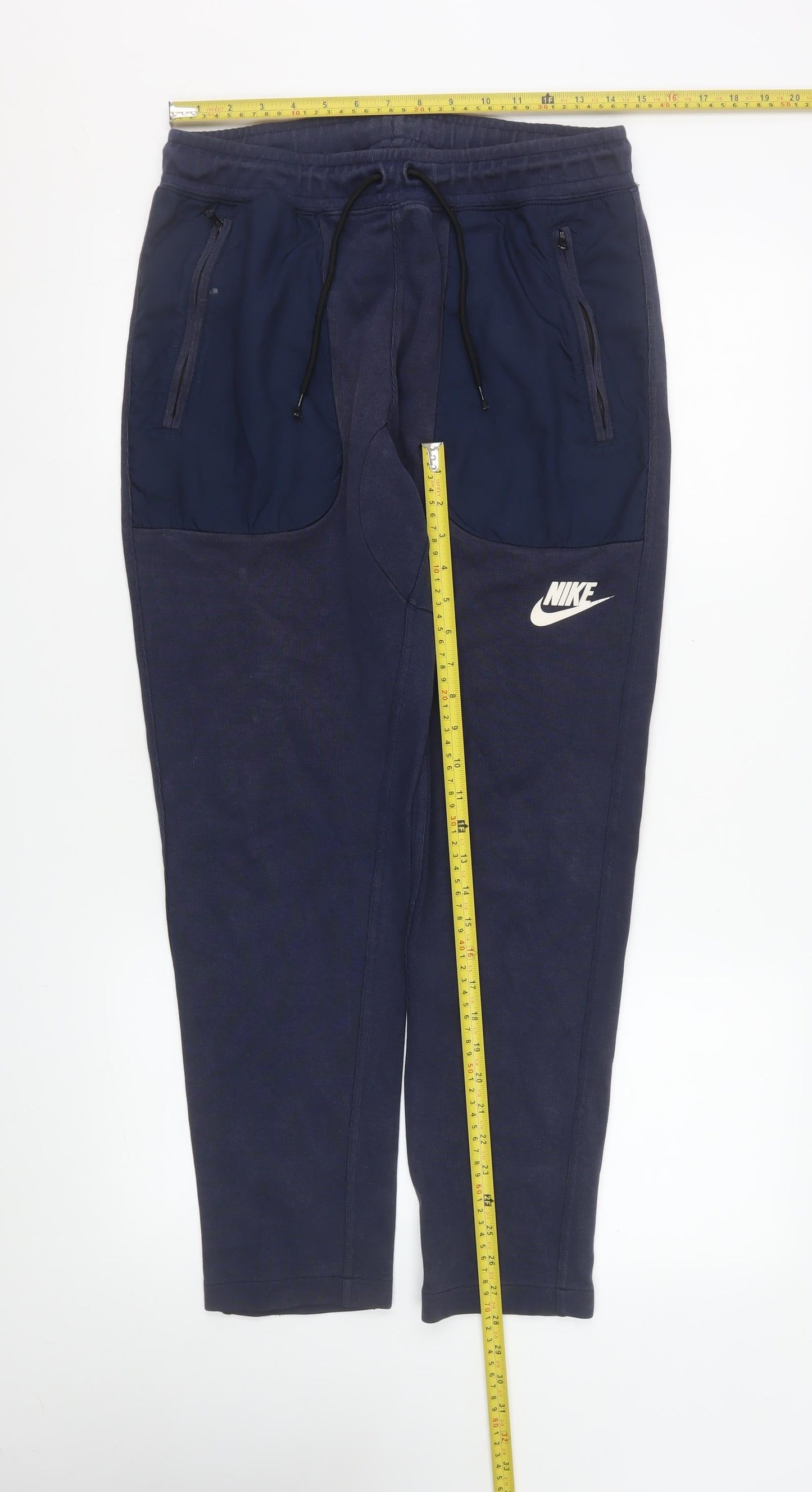 Mens UK Size M Nike Regular Fit Jogger Blue Trousers