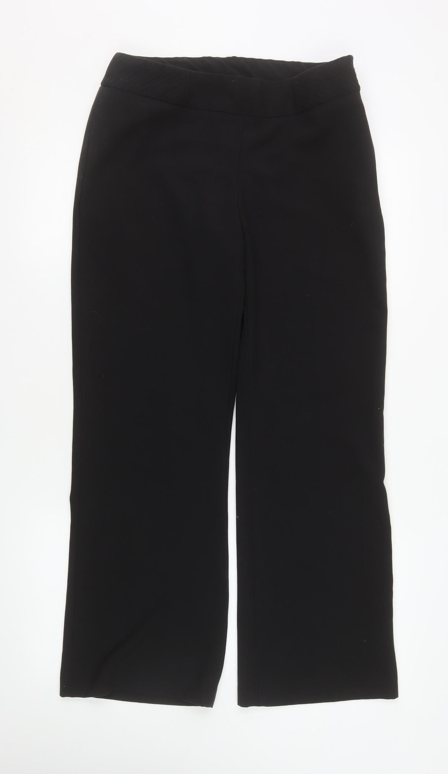 Womens UK Size 12 Wallis Regular Fit Business Casual Workwear Black Trousers