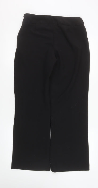 Womens UK Size 12 Wallis Regular Fit Business Casual Workwear Black Trousers