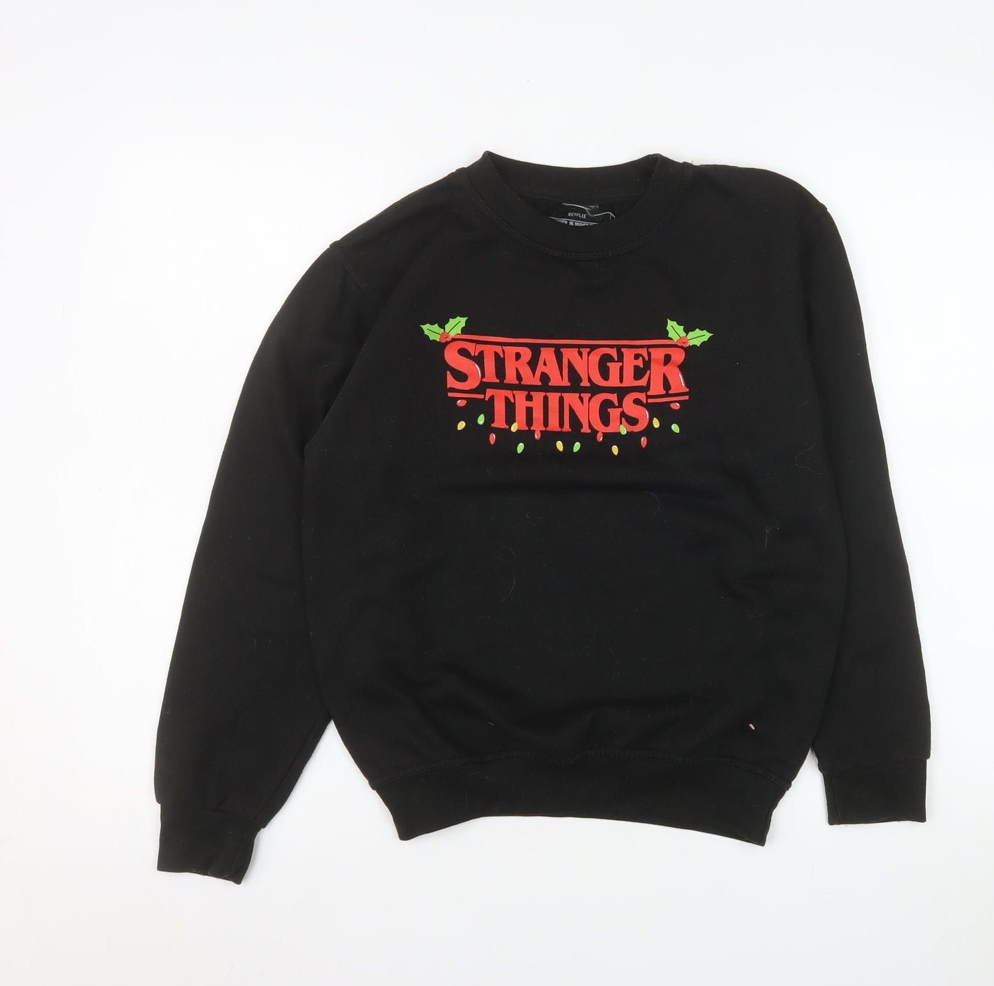 Womens UK Size XL Netflix Black Pullover Sweatshirt