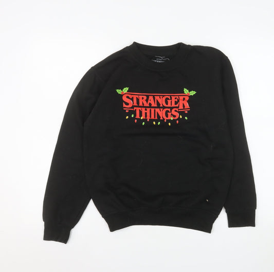 Womens UK Size XL Netflix Black Pullover Sweatshirt