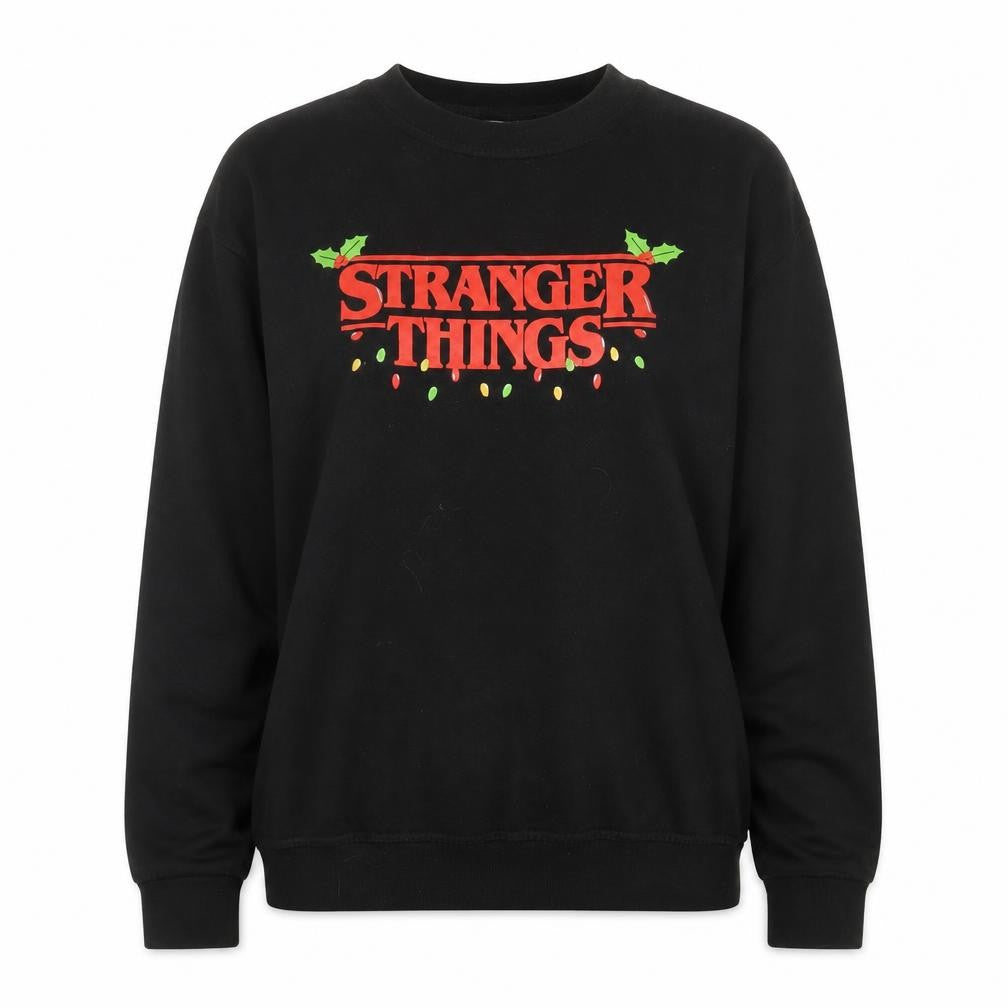 Womens UK Size XL Netflix Black Pullover Sweatshirt