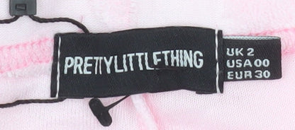 Womens UK Size 2XS PRETTYLITTLETHING Slim Fit Casual Party/Cocktail Travel Pink
