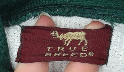 Mens UK Size M True Breed Green Basic Jacket