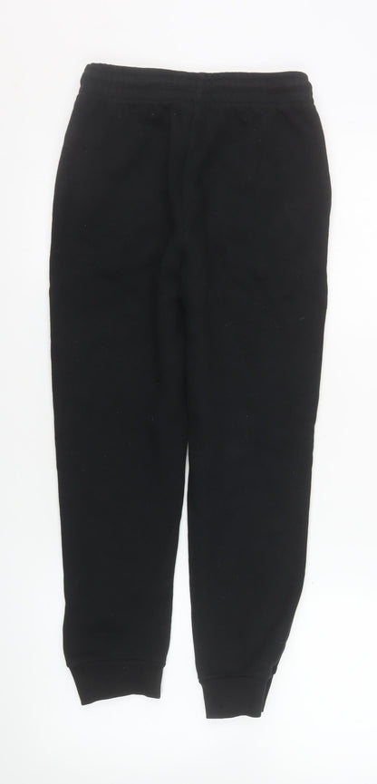 FILA Boys Black Jogger Sweatpants 10-12 Years Cotton Blend Activewear
