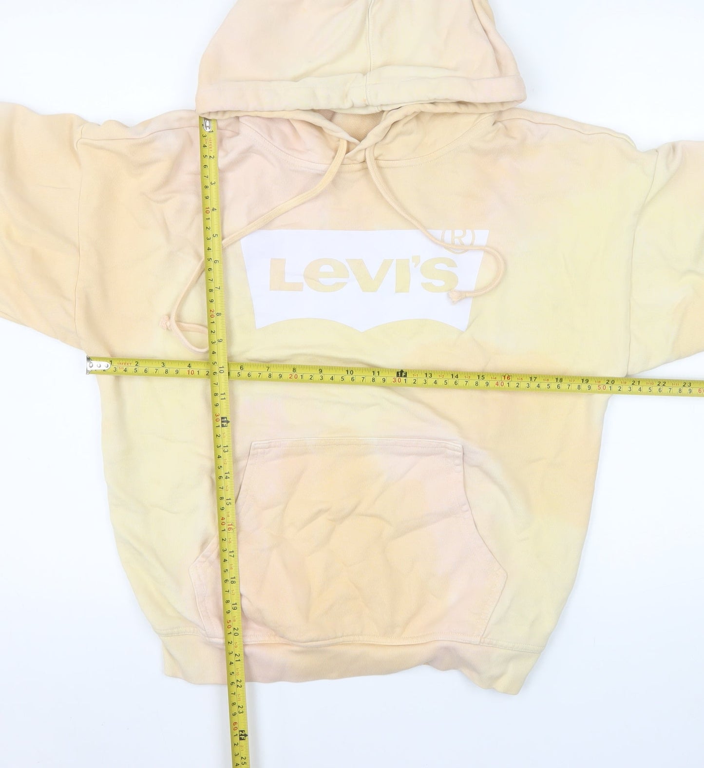 Womens UK Size 2XS Levi's Beige Pullover Hoodie