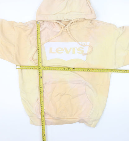 Womens UK Size 2XS Levi's Beige Pullover Hoodie