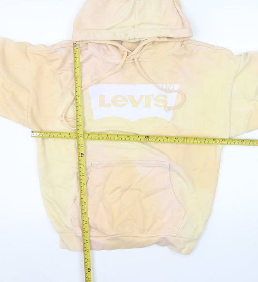 Womens UK Size 2XS Levi's Beige Pullover Hoodie