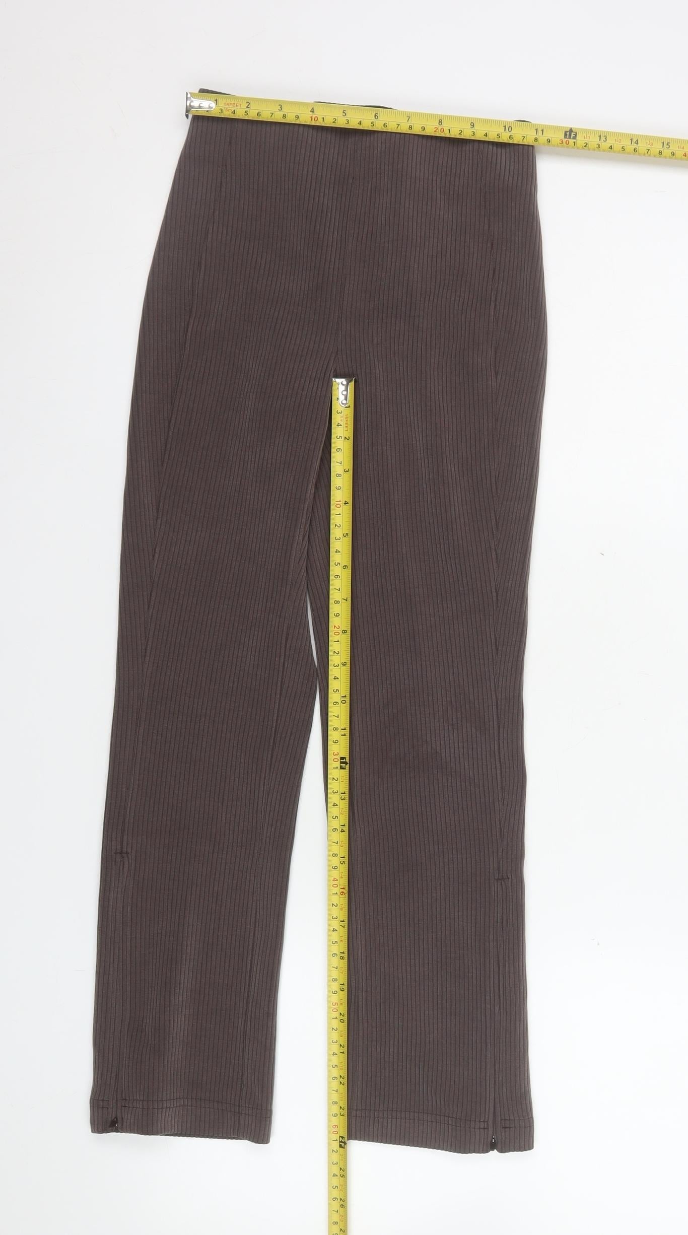 Womens UK Size 4 Lululemon Slim Fit Leggings Brown Trousers
