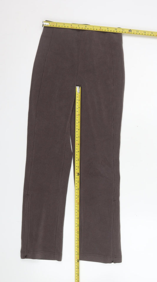 Womens UK Size 4 Lululemon Slim Fit Leggings Brown Trousers