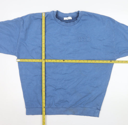 Mens UK Size S Marks and Spencer Blue Pullover Sweatshirt