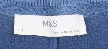 Mens UK Size S Marks and Spencer Blue Pullover Sweatshirt
